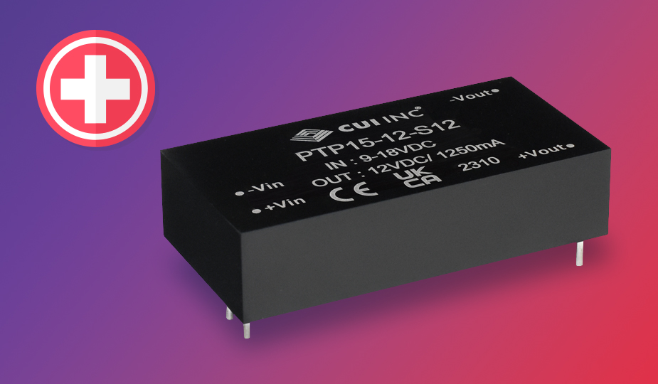New Medical Grade DC-DC Converter with 2:1 Input Voltage and Extended Temperature Range
